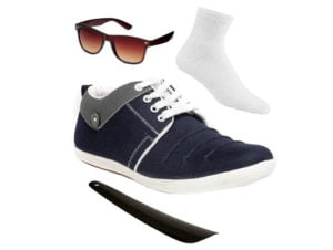 Island Denim Blue Casuals Shoes 4 in 1 COMBO