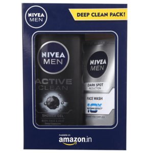 Nivea 100ml Facewash with Free 250ml Active Clean Gel