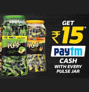 Free Rs. 15 Paytm Cash with Pulse Candy