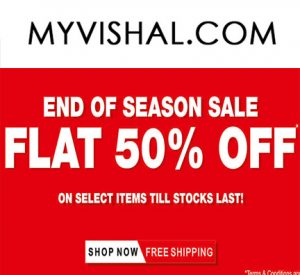Flat 50 Off on All Products at Myvishal