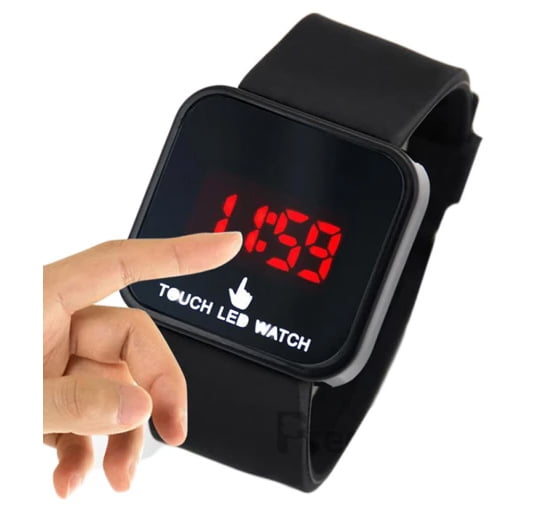 Black Touch Screen LED Watch in Rs. 98