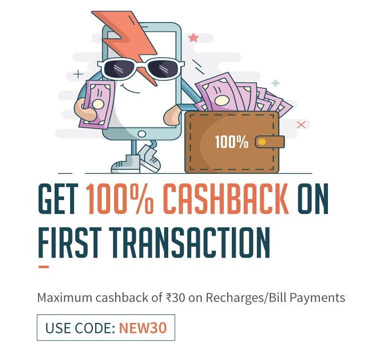 Get 100 Cashback on Freecharge
