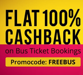 100 Cashback On Bus Ticket Bookings with Paytm
