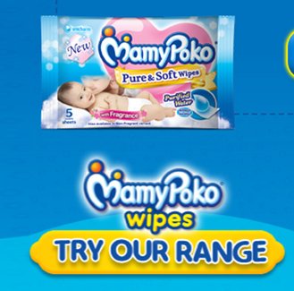 New Mamy Poko Pants Wipes Free Samples