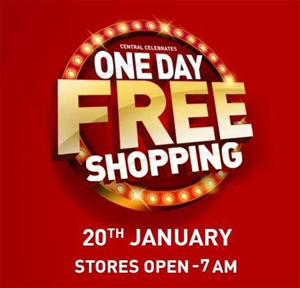 One Day Free Shopping at Central Stores