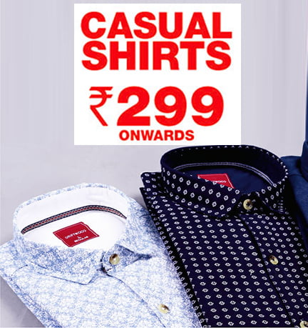 Men's Casual shirts at Rs. 299 form myvishal