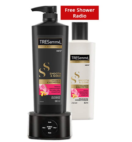 Get Free Shower Radio Tresemme Shampoo & Conditioner