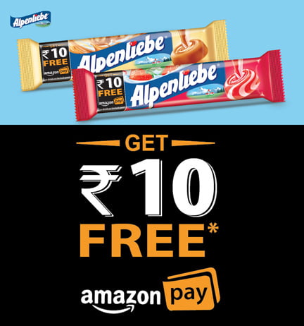 Buy Alpenliebe Pack & Get Rs 10 Amazon Pay Balance FREE