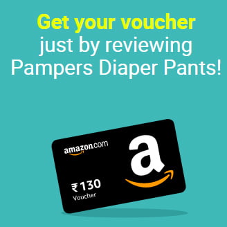 Get Rs. 130 Amazon Voucher By Review Pamper Diapers