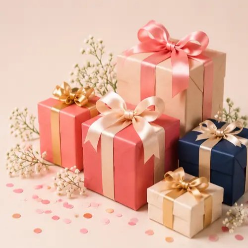 Beautifully wrapped gifts ready for a special occasion